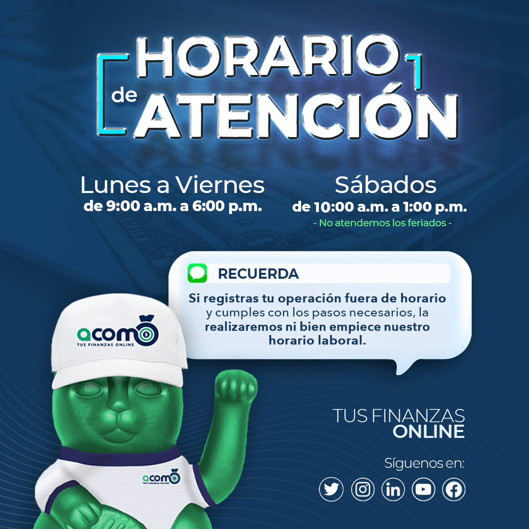 ACOMO - Horario de atención