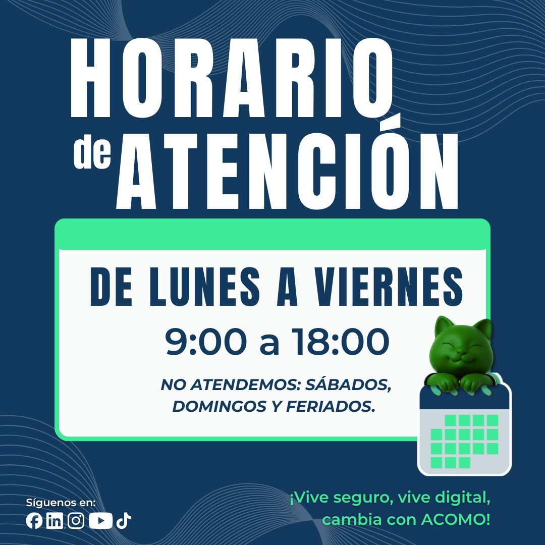 ACOMO - Horario de atención