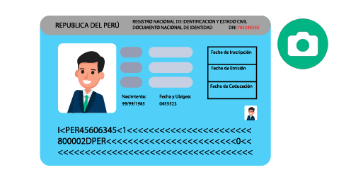 dni frontal - persona